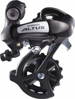 Перемикач задній Shimano Altus RD-M310 7/8 швидкостей довгий важіль чорний.