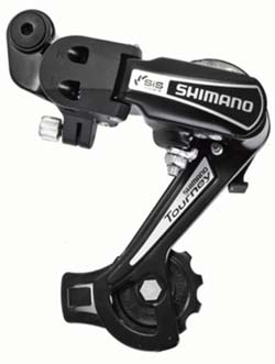 Переключатель задний Shimano RD-TY21, 6-скор. c болтом.